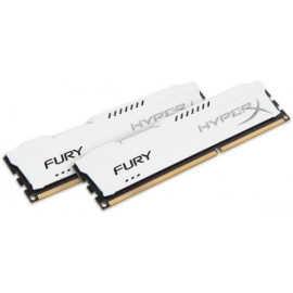 Память DDR3 8Gb (pc-12800) 1600MHz Kingston HyperX Fury White Series CL10 Kit of 2 (HX316C10FWK2/8)