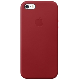 Чехол клип-кейс Apple Leather Case для iPhone SE/5/5S красный