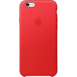 Чехол клип-кейс Apple для iPhone 6/6S кожаный красный