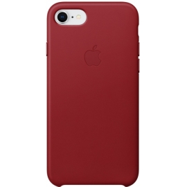 Чехол клип-кейс Apple Leather Case для iPhone 7/8 красный
