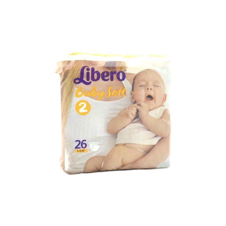 Подгузники Libero Baby Soft 2 (3-6 кг) 26 шт.