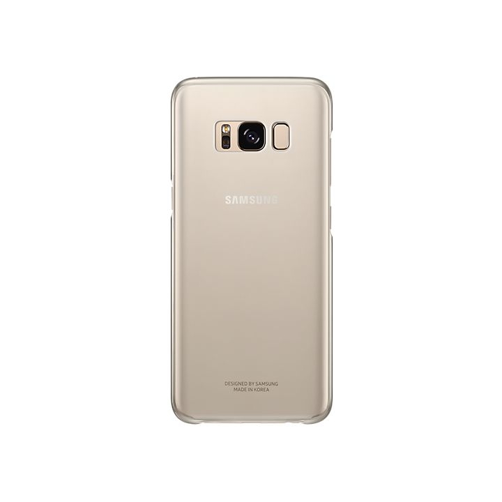 Чехол клип-кейс Samsung Clear Cover для Galaxy S8 золотистый
